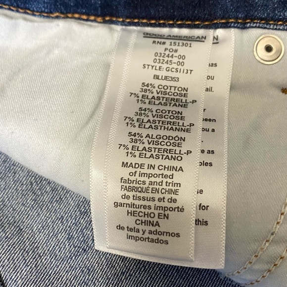 Good American Good Curve Skinny Dark Blue Jeans Plus Size 24 ** - Picture 6 of 11